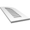 Ekena Millwork Quarter Round Top Right Surface Mount PVC Gable Vent w/ 3-1/2"W x 1"P Standard Frame, 12"W x 32"H GVPQR12X3201SN - alternate 2